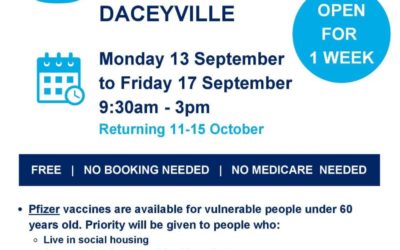 Daceyville vaccination clinic opens today